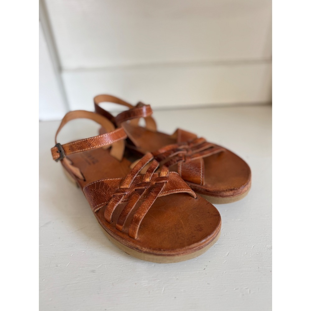 Bed Stu tan leather sandals size 9